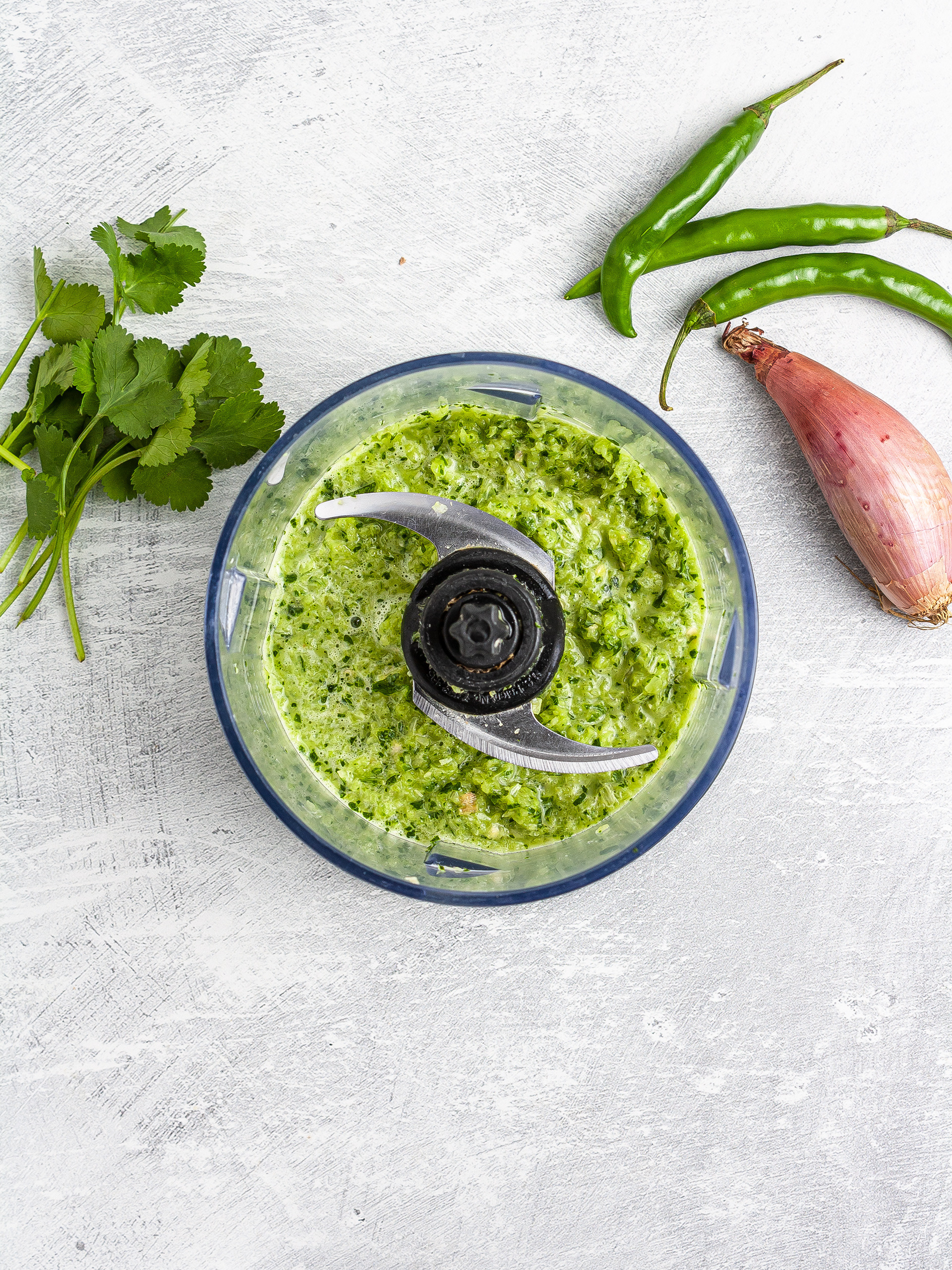 Thai green curry with chillies and lemon grass