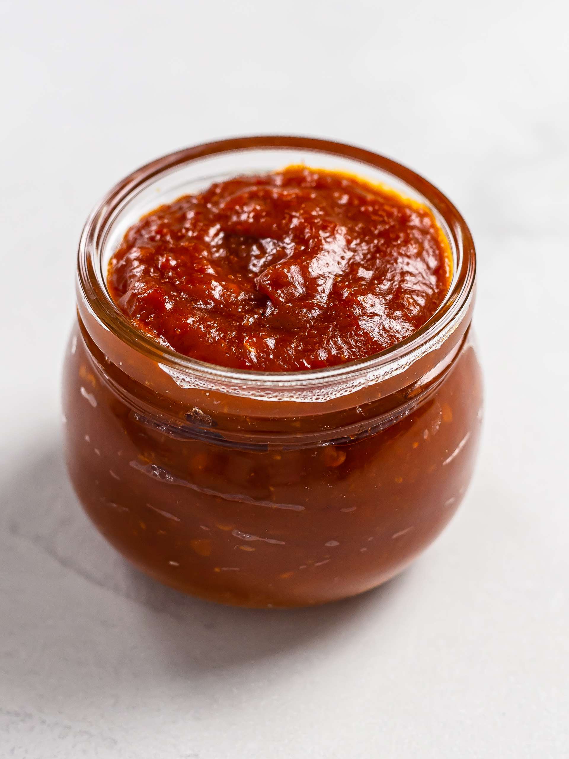 asian chilli jam in a pot