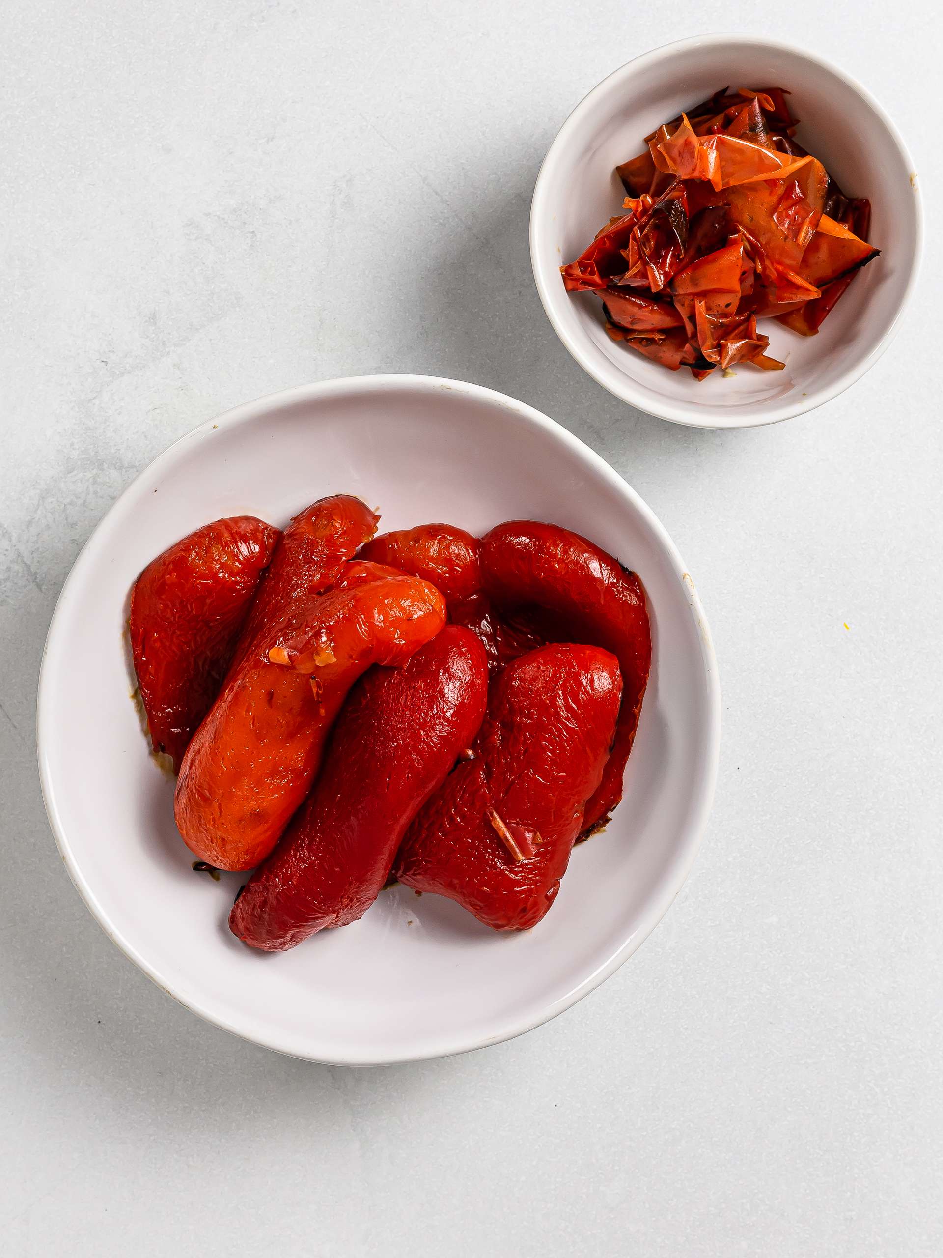 peeled roasted red peppers