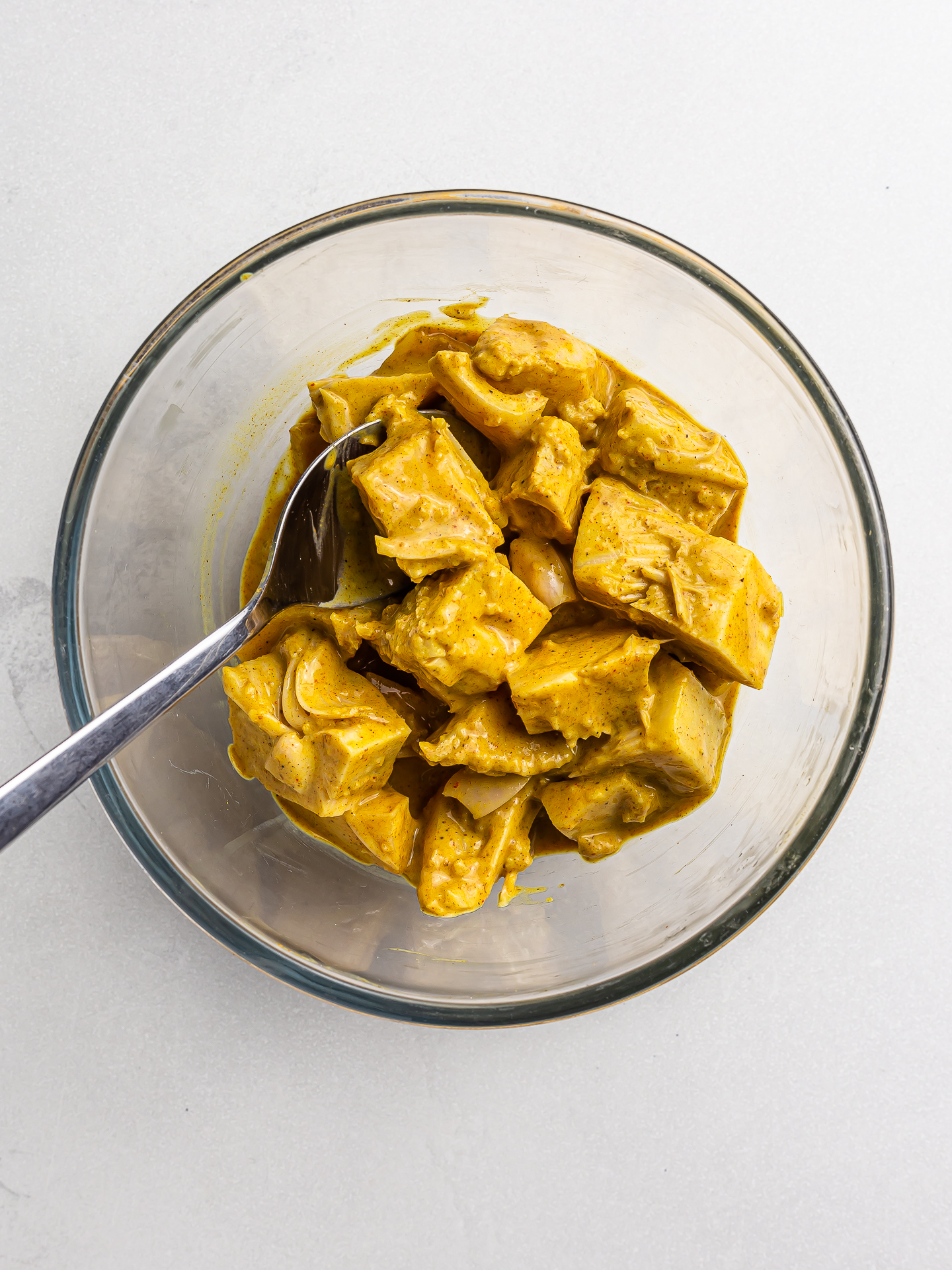 marinated jackfruit for biryani