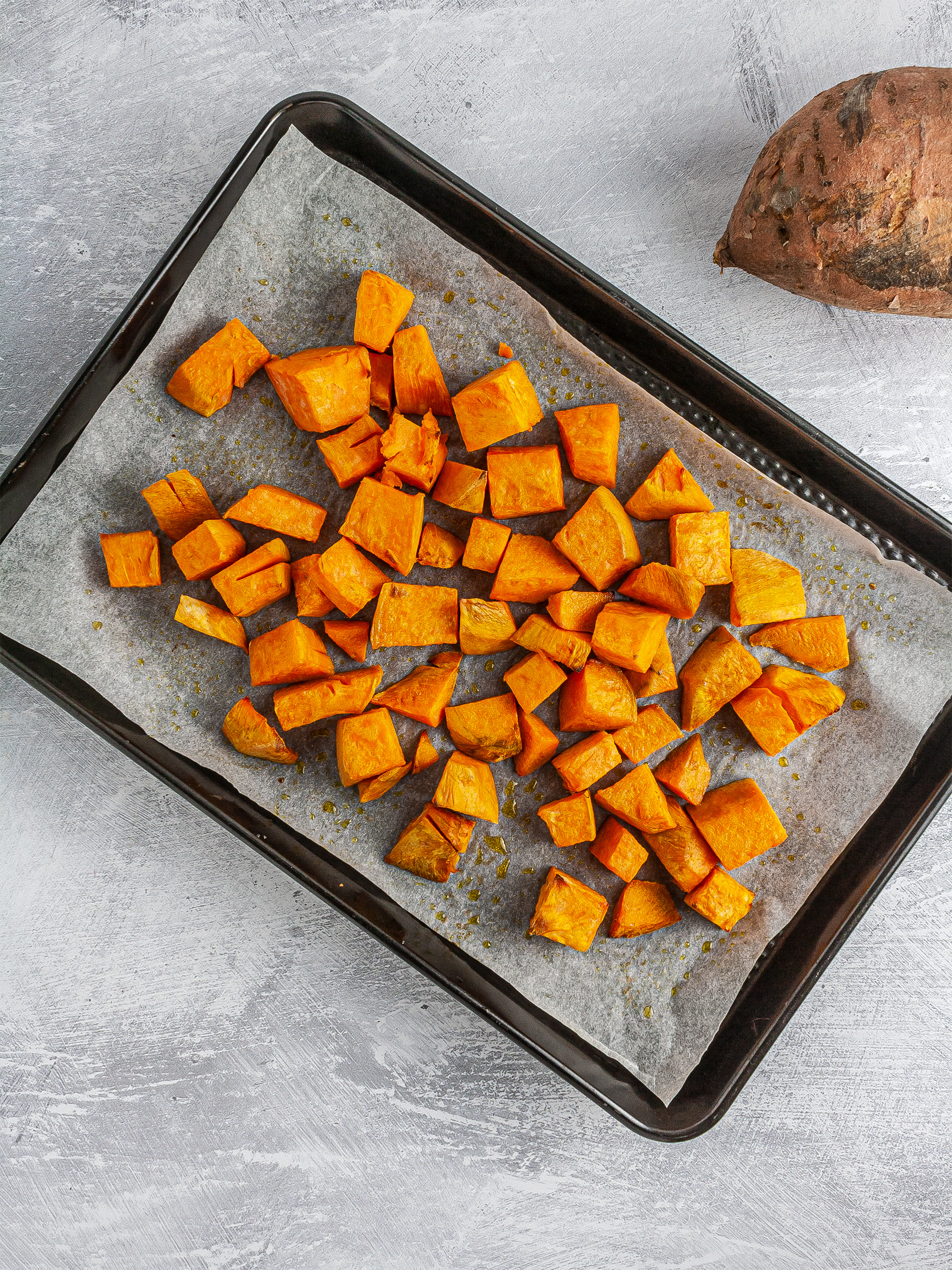 Roasted sweet potatoes