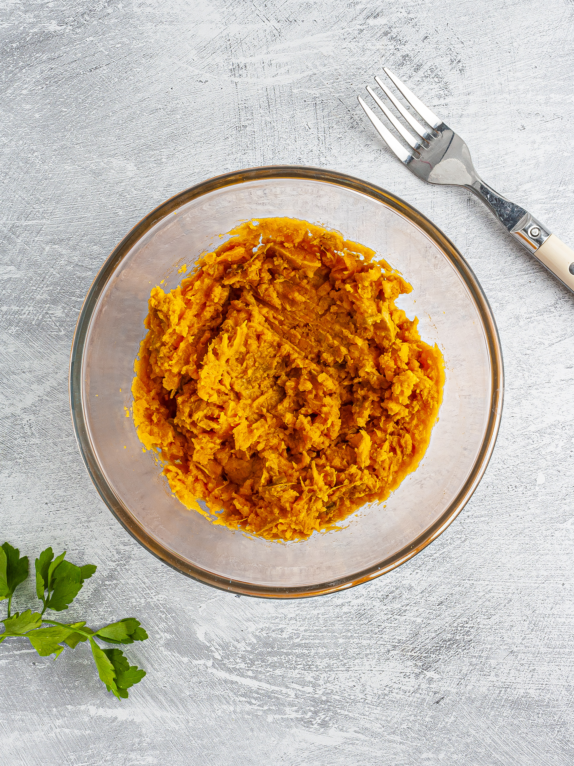 Mashed sweet potatoes