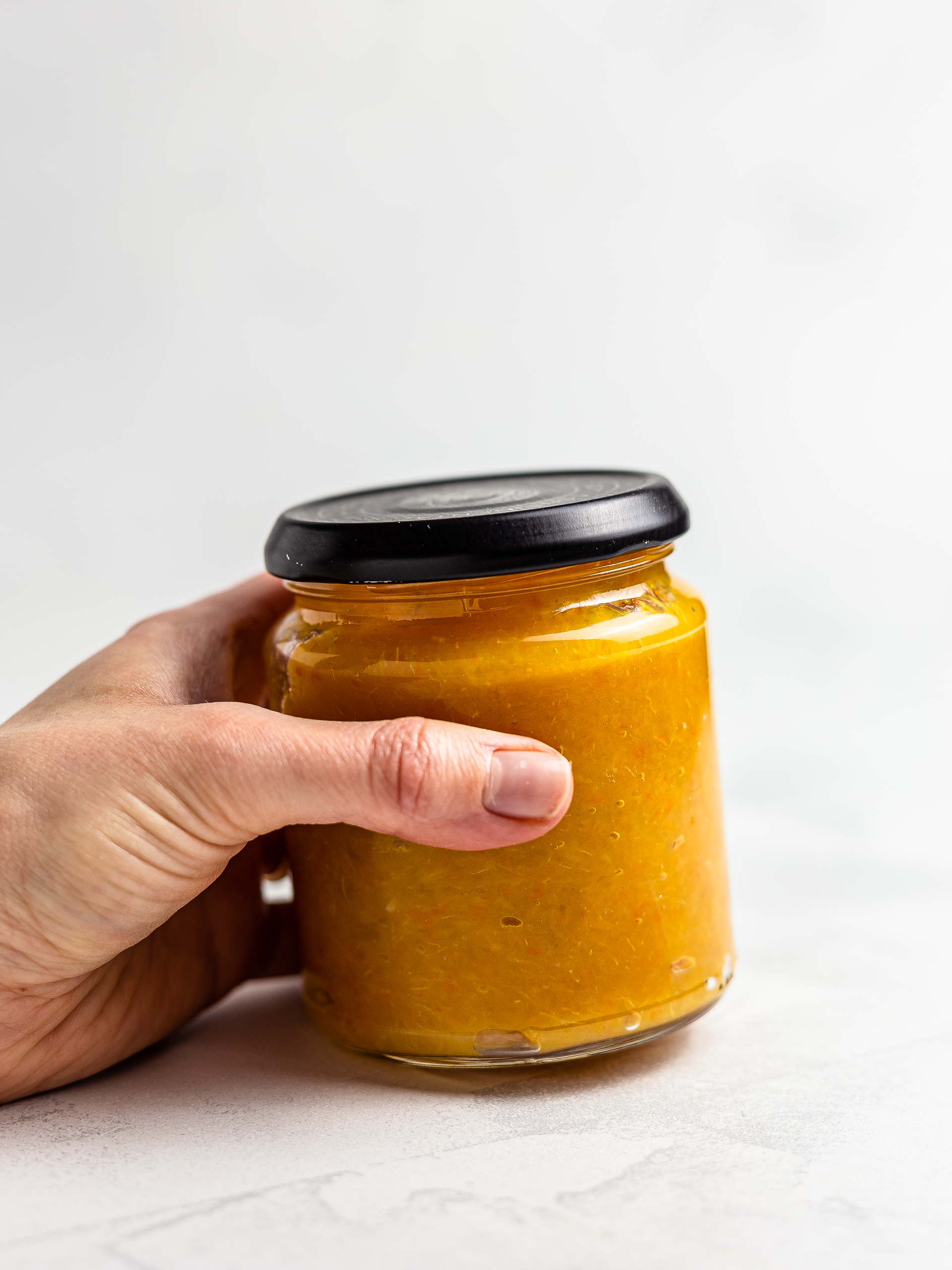 sugar-free orange marmalade in jar