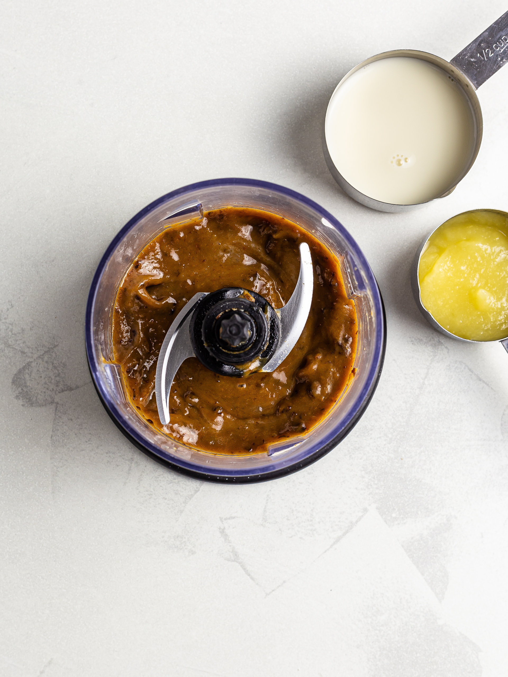 prune puree with applesauce and almond milk