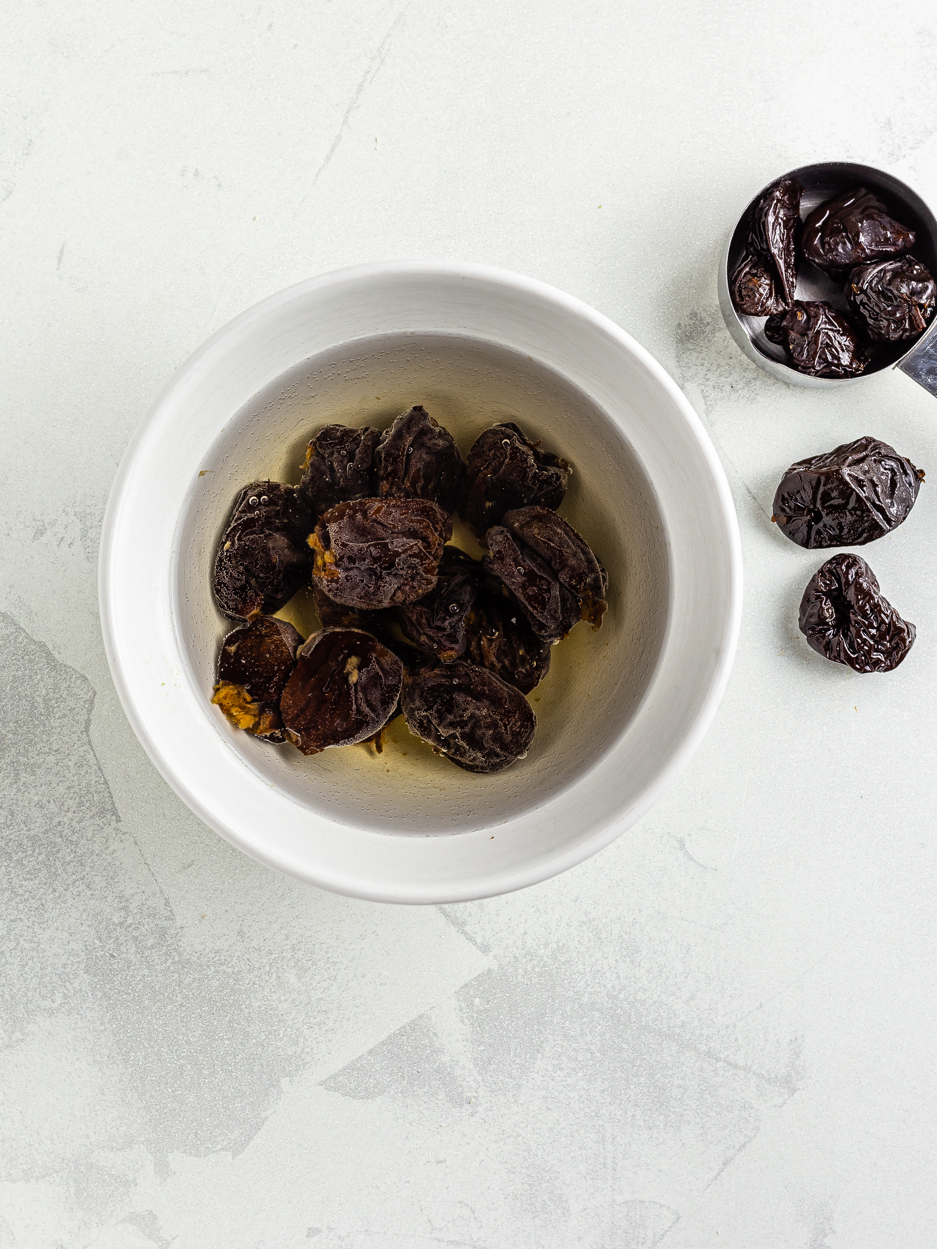 soaked prunes