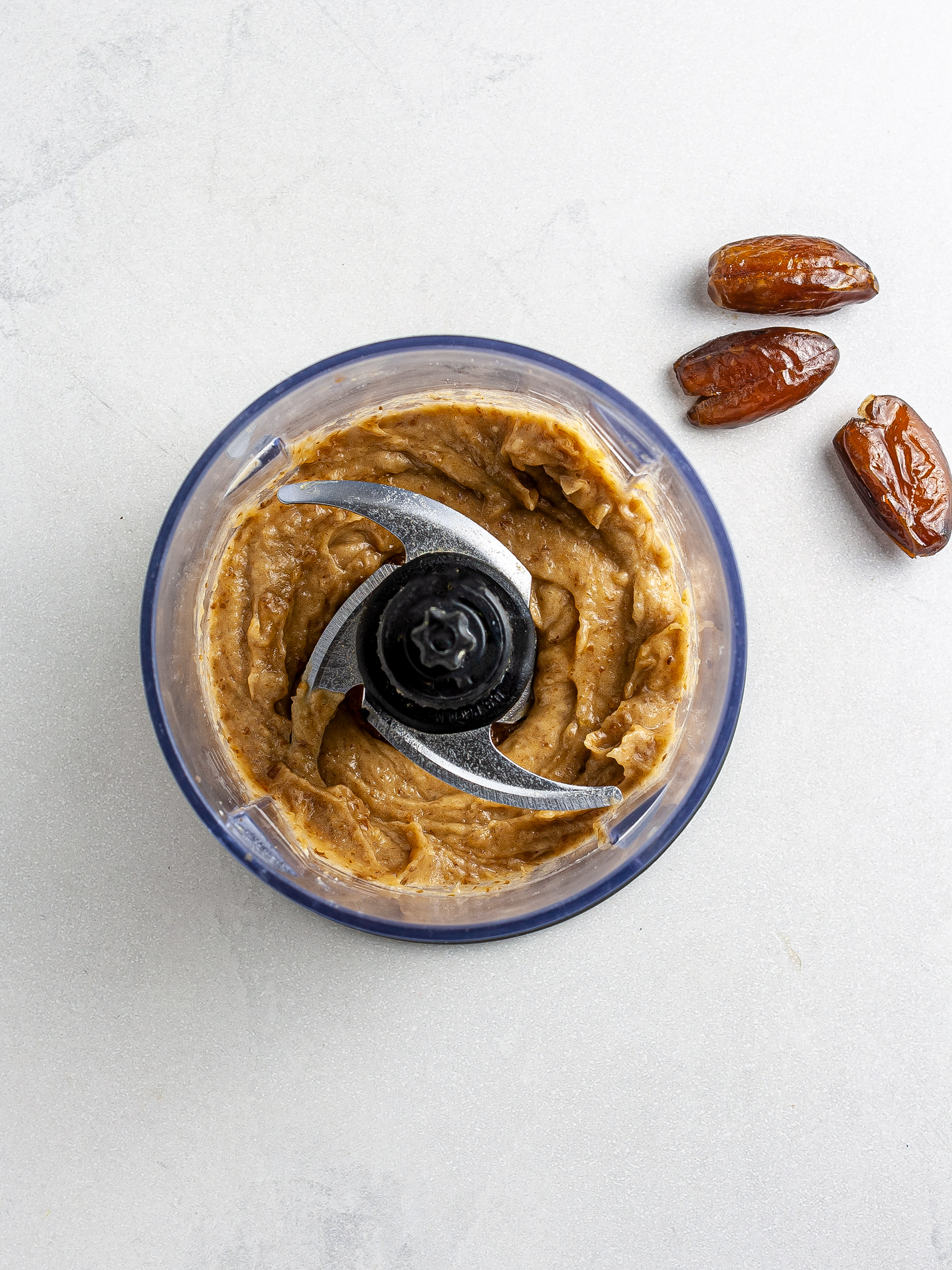 Dates blended into a paste