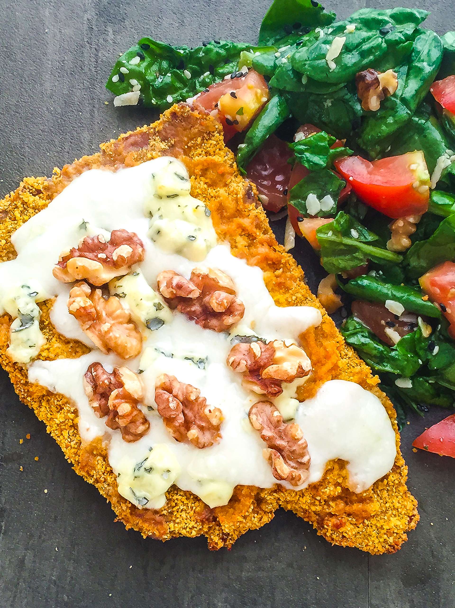 Blue Cheese and Walnuts Escalope