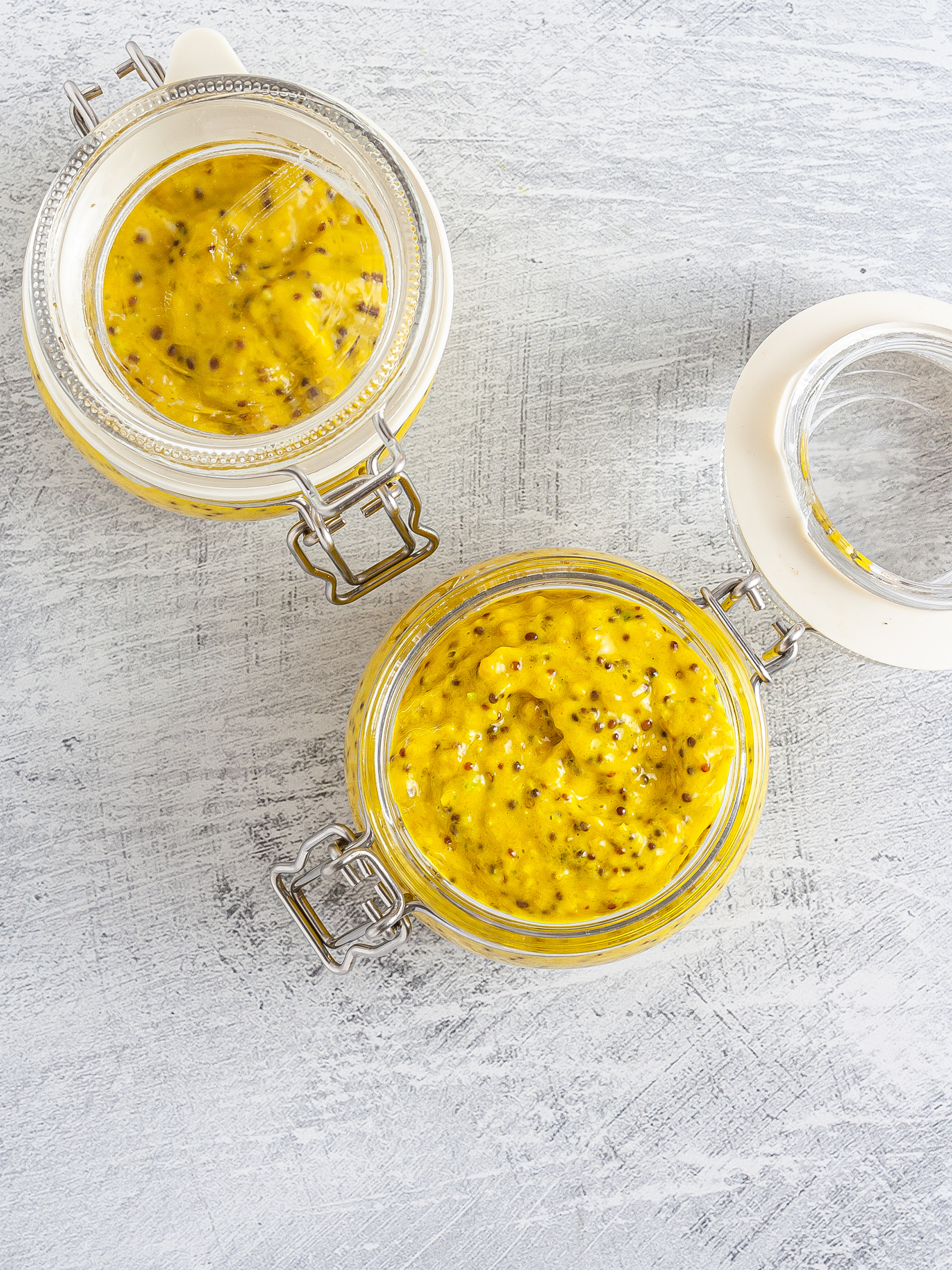 Kasundi mustard in jars