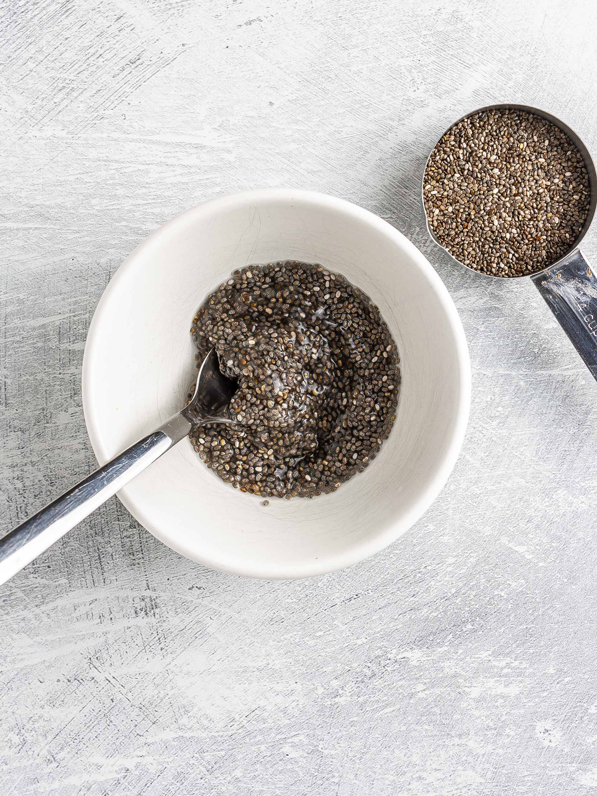 Soaked chia seeds