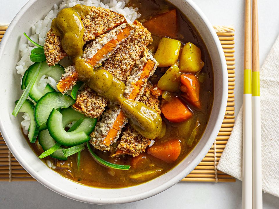 Sweet Potato Katsu Curry Recipe | Foodaciously