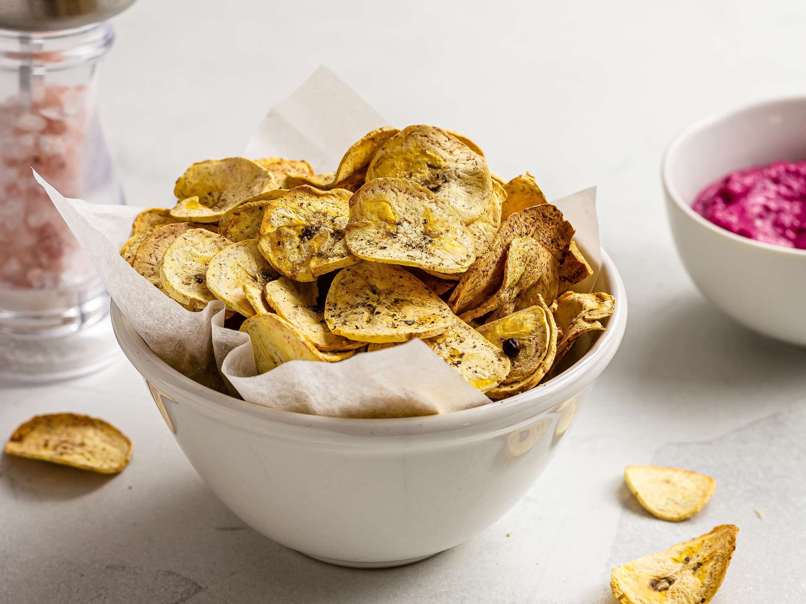 Air-Fryer Plantain Chips (Oil-Free)