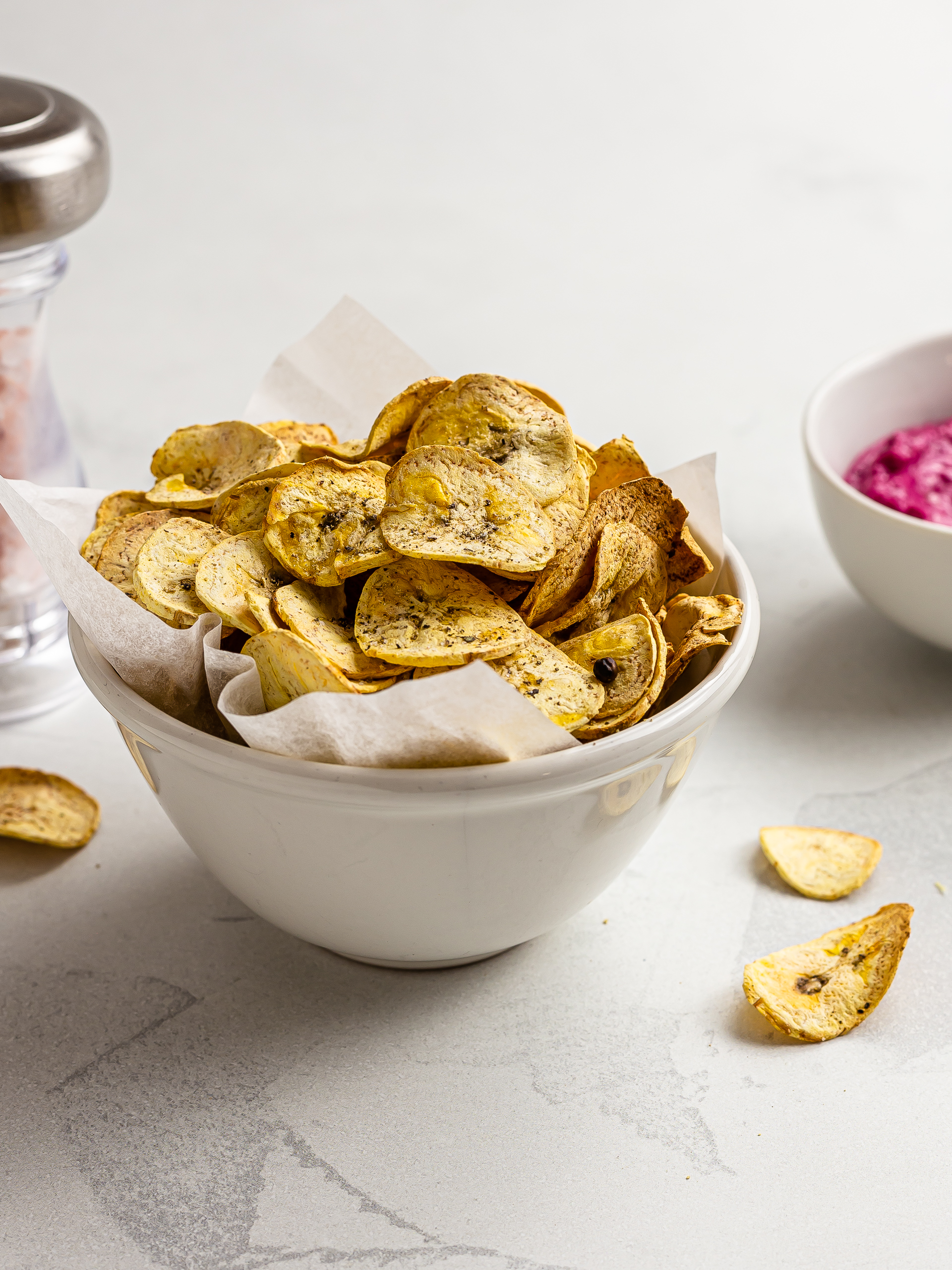 Air-Fryer Plantain Chips (Oil-Free)