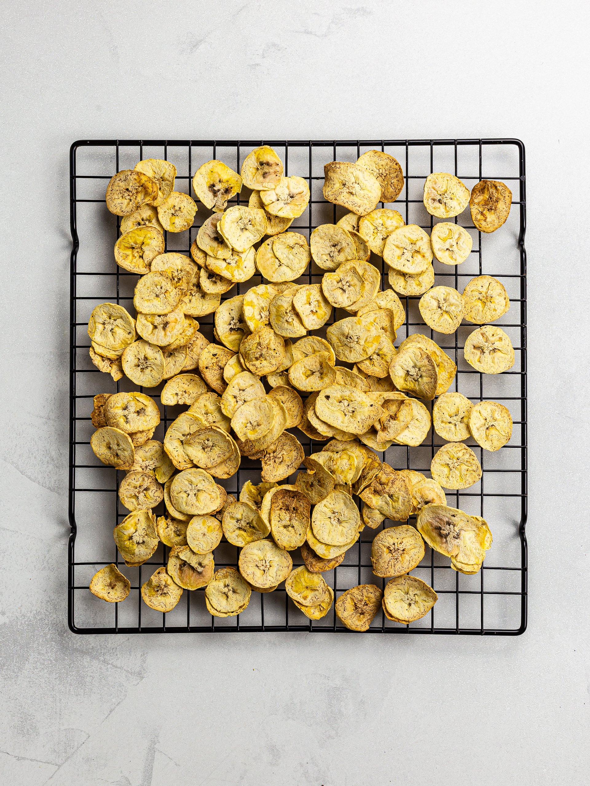 air-fried plantain chips