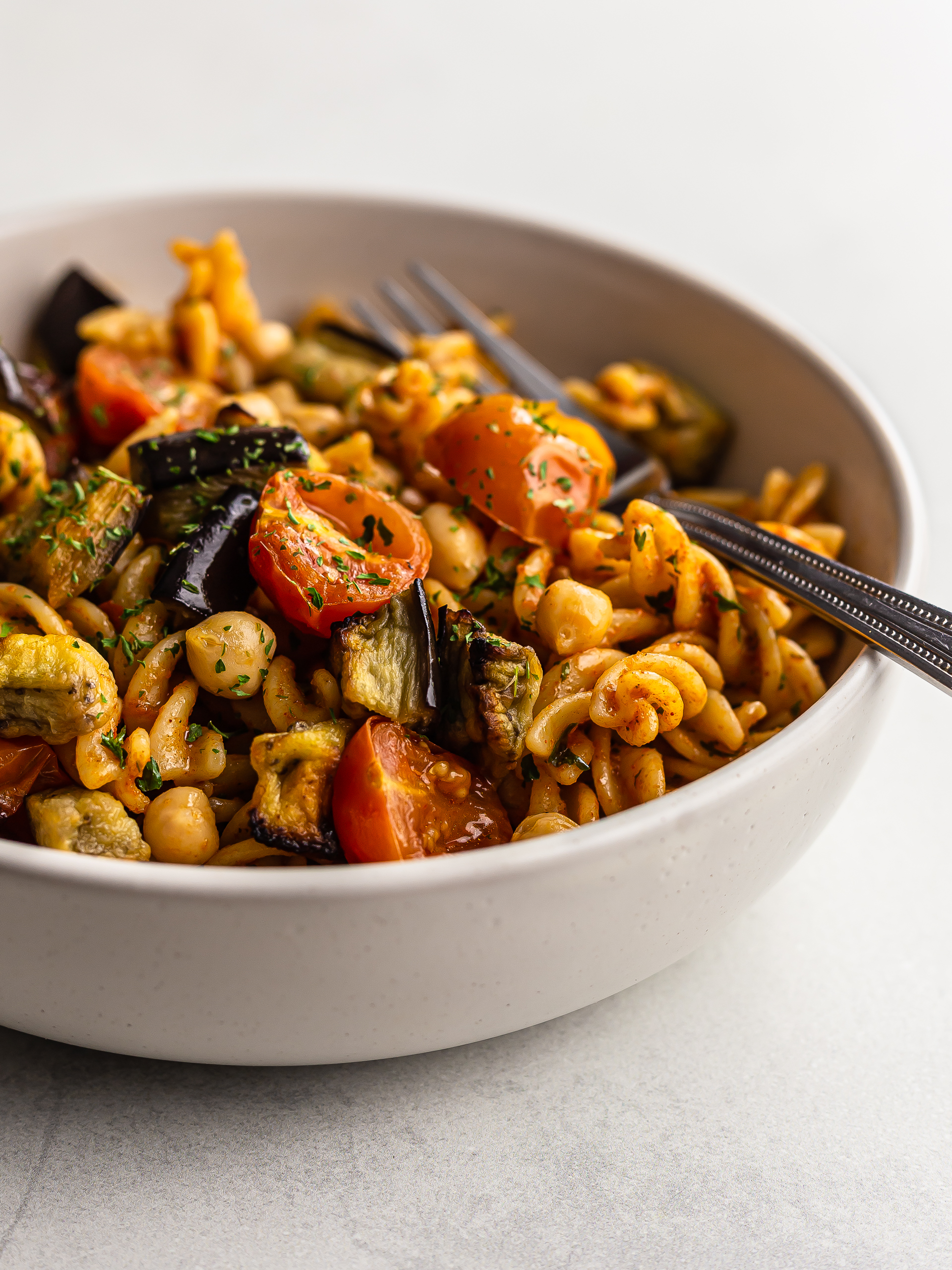 Harissa Pasta Salad with Summer Vegetables