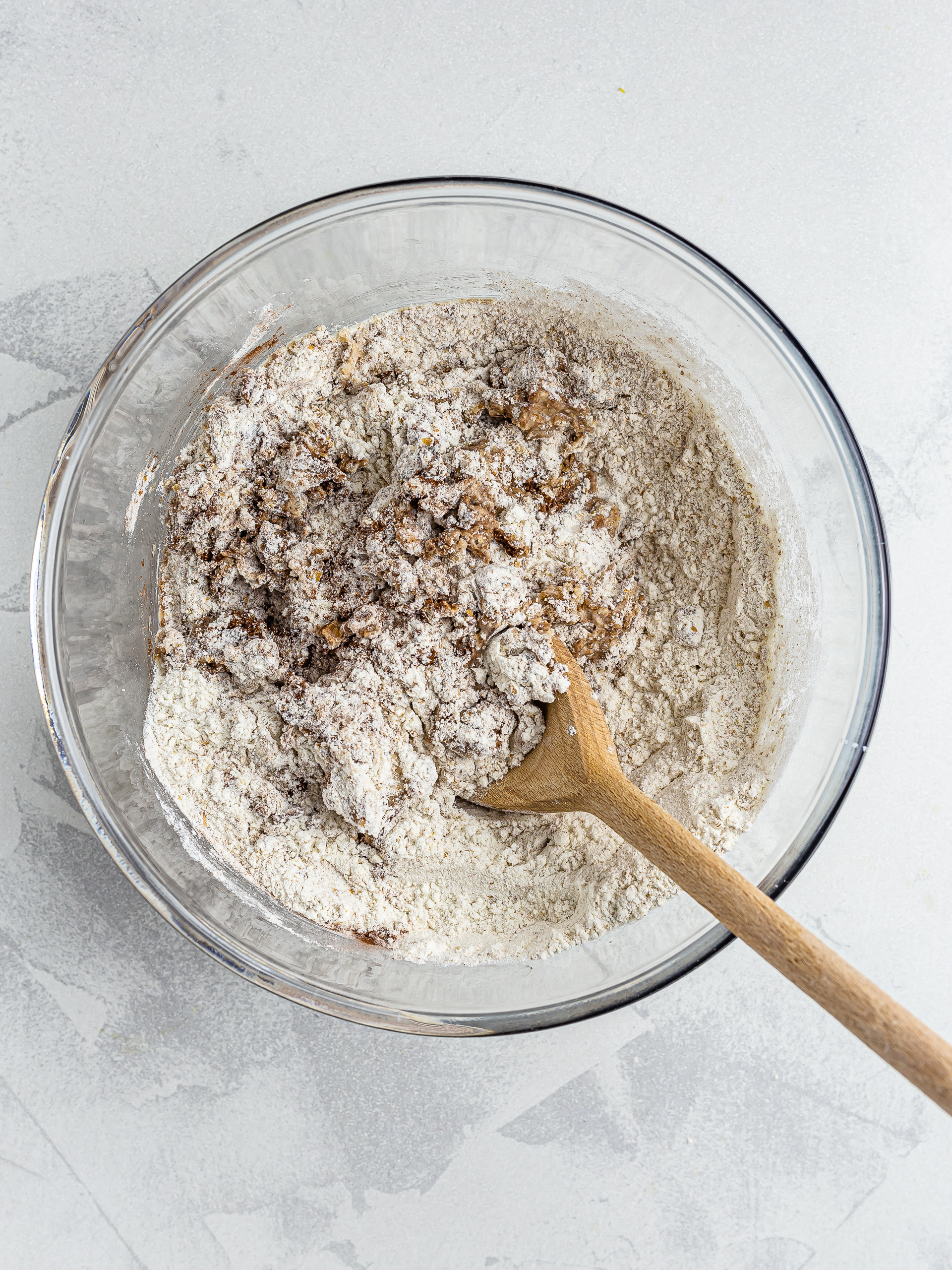 vegan cannoli shell ingredients in a bowl