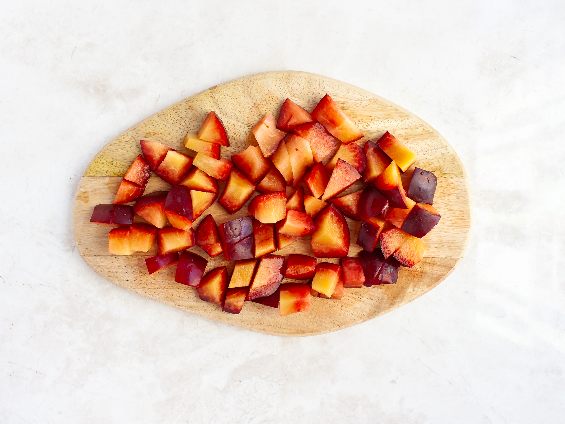 Step 1.2 of Healthy Vegan Plum Crumble Recipe