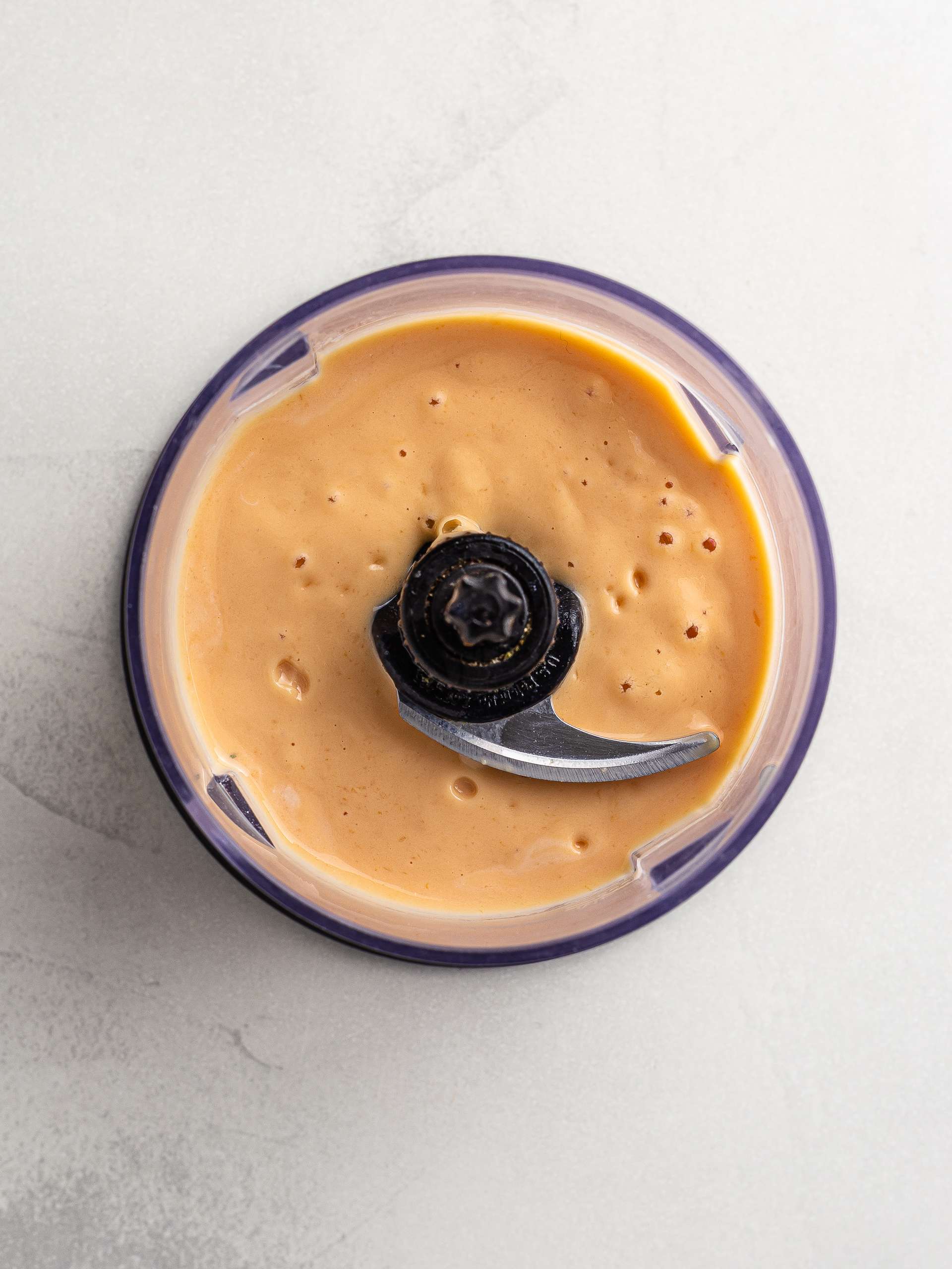 papaya yogurt smoothie in a blender