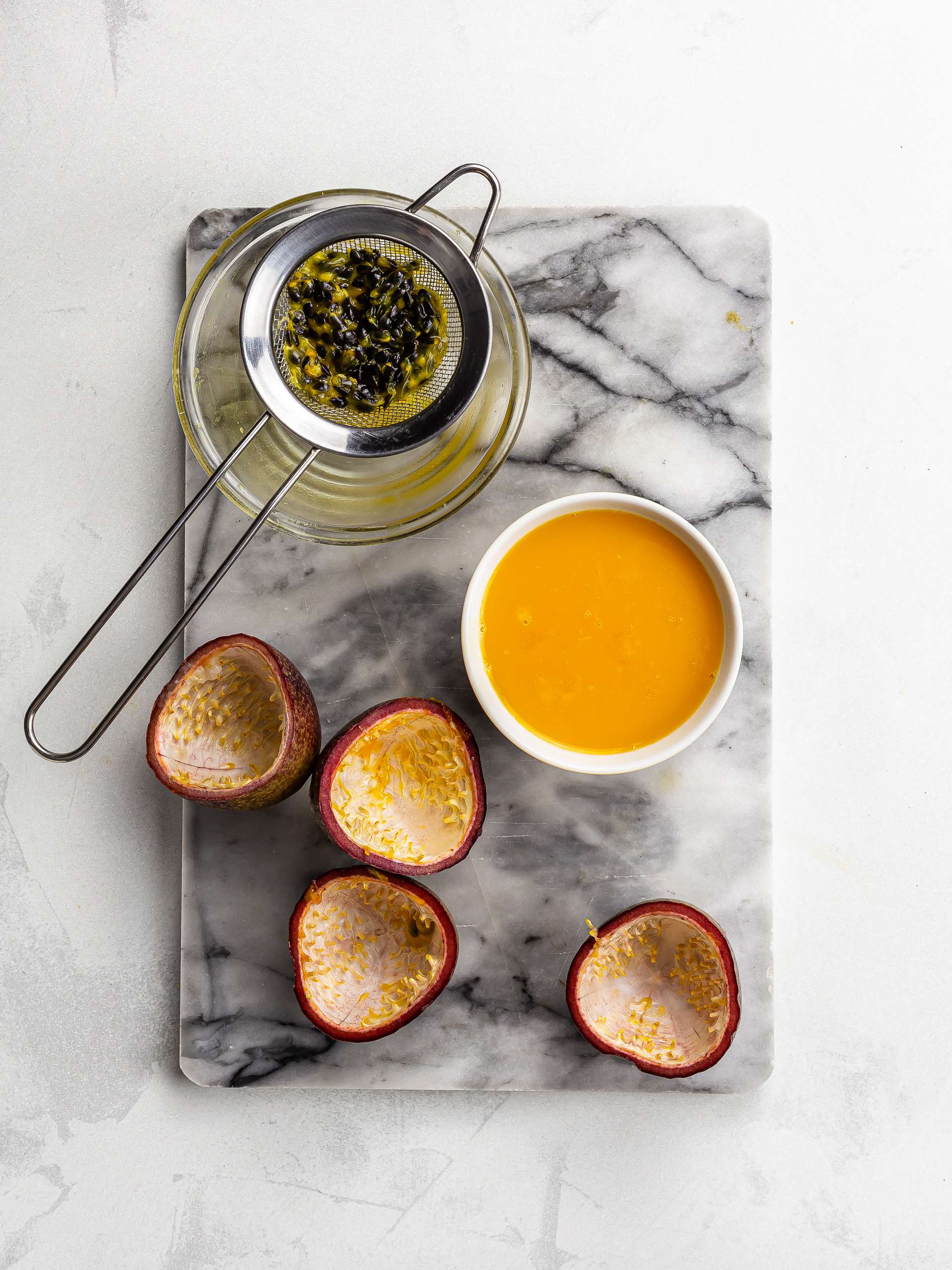 how to juice passion fruit