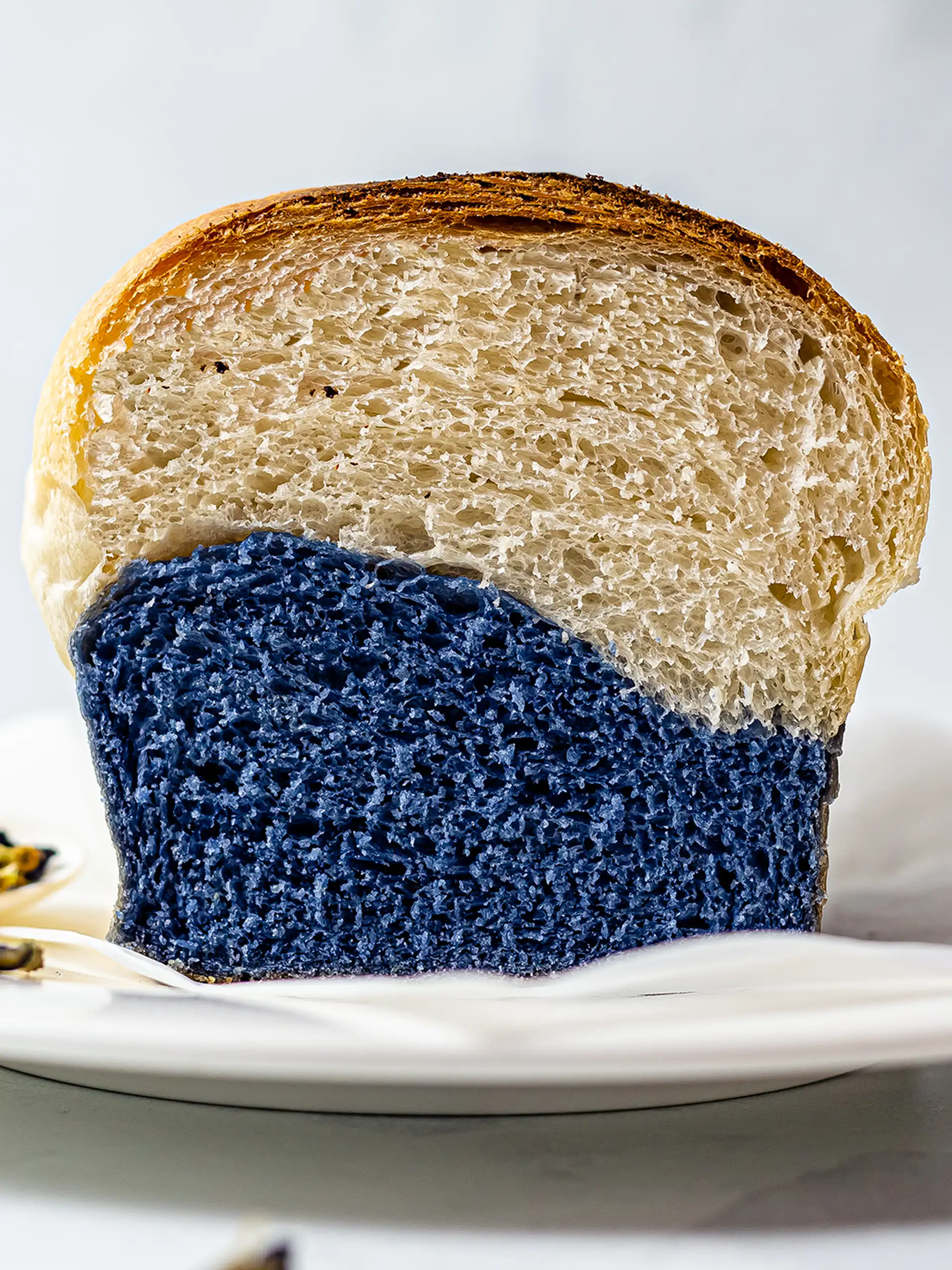 Butterfly Pea Bread Braided Blue Milk Bread Foodaciously