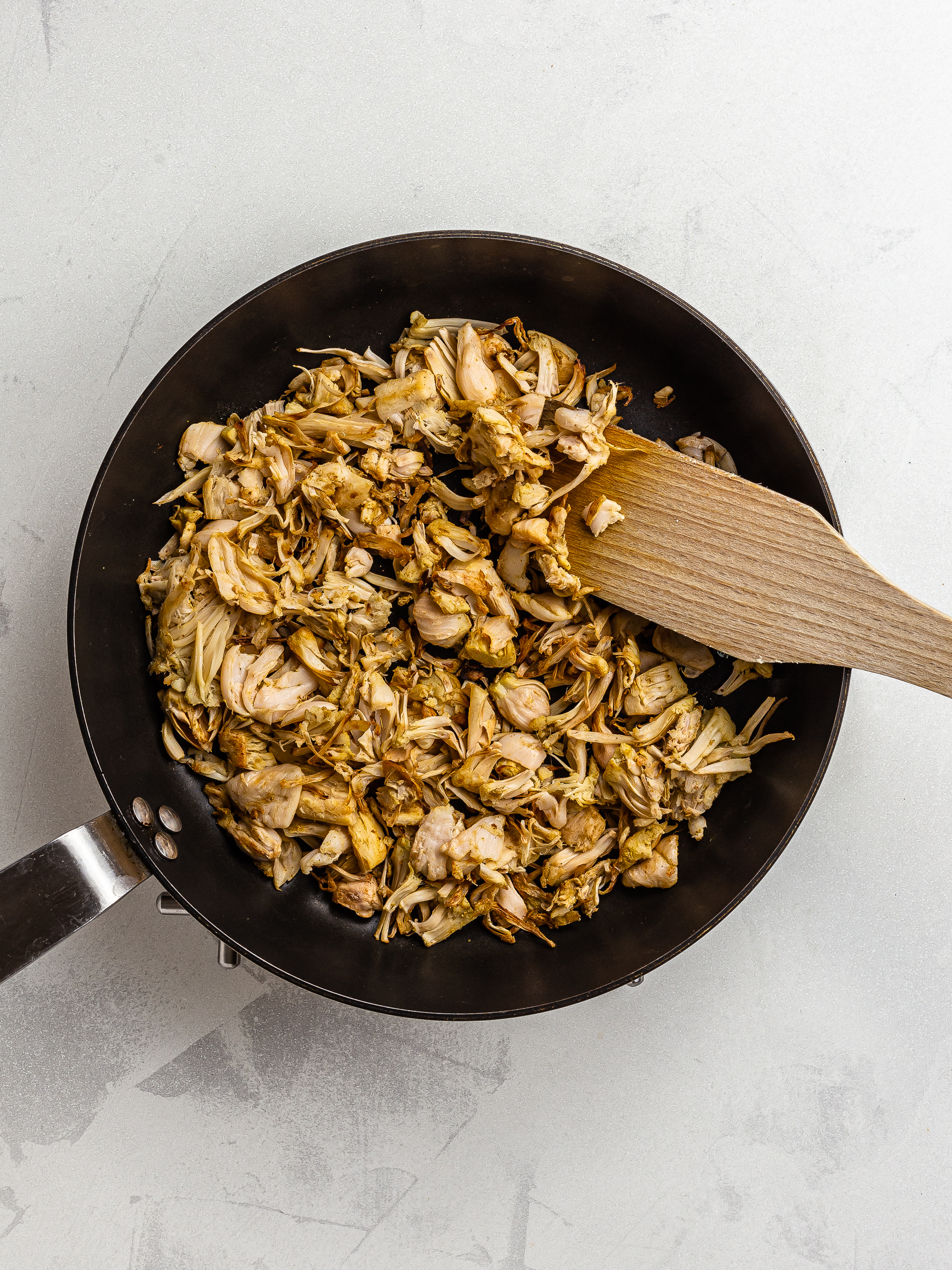 mock chicken with jackfruit