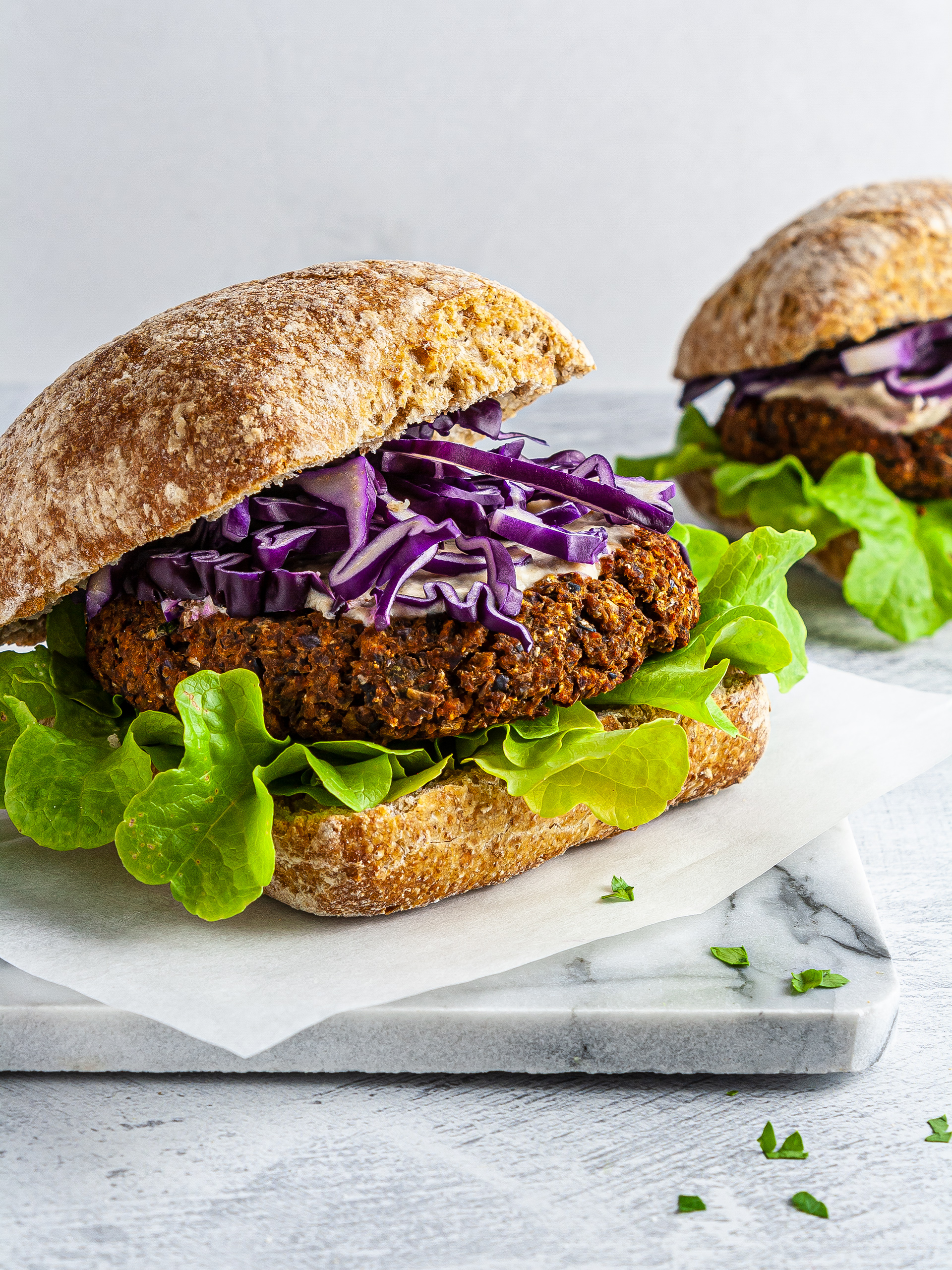 Spicy Vegan Lentil Burger Recipe