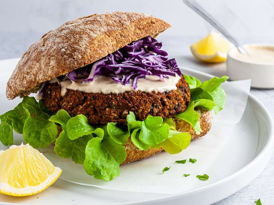 Spicy Vegan Lentil Burger Recipe Foodaciously