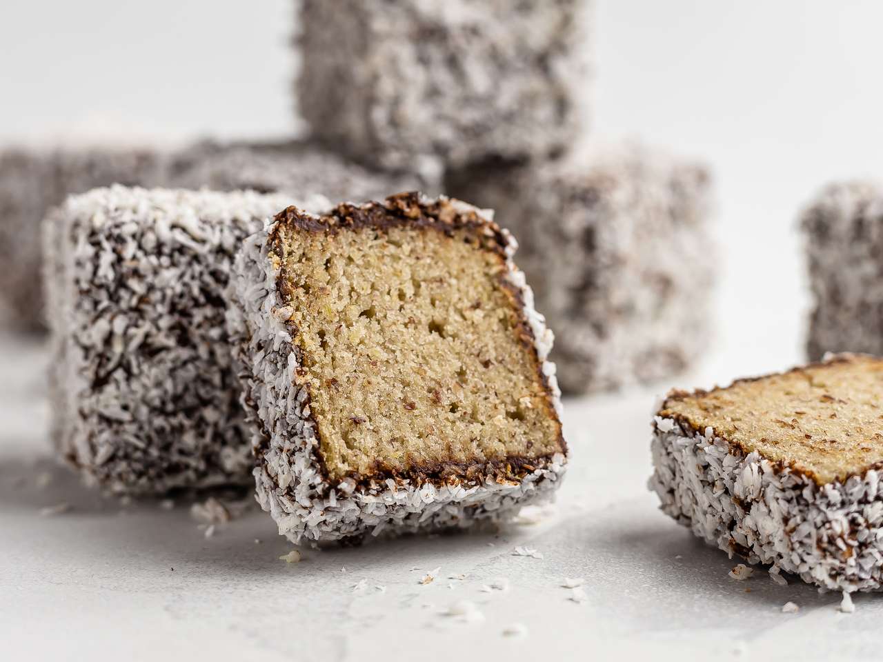 Vegan Gluten-Free Lamingtons | Foodaciously