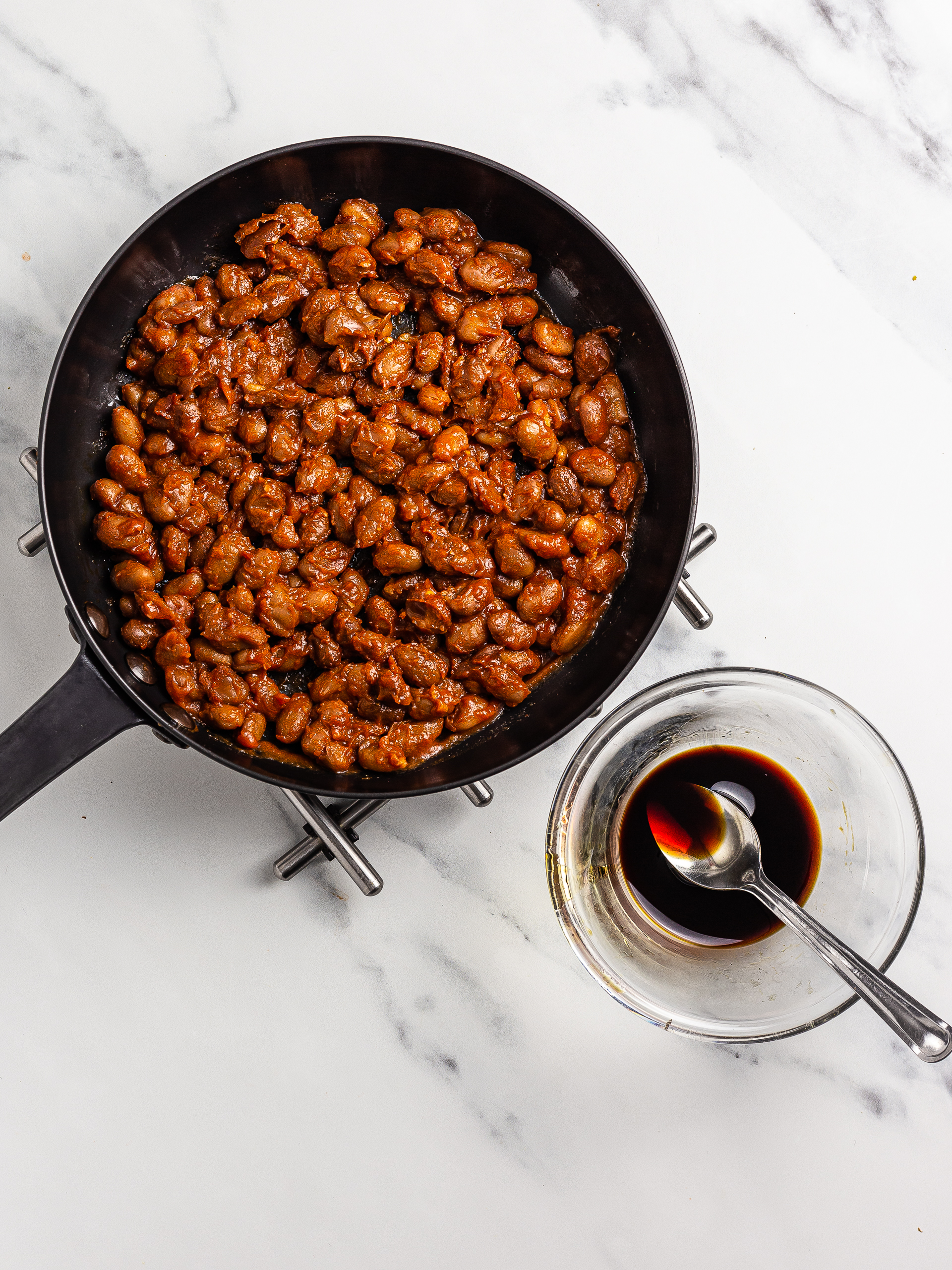 baked beans with maple syrup and soy sauce