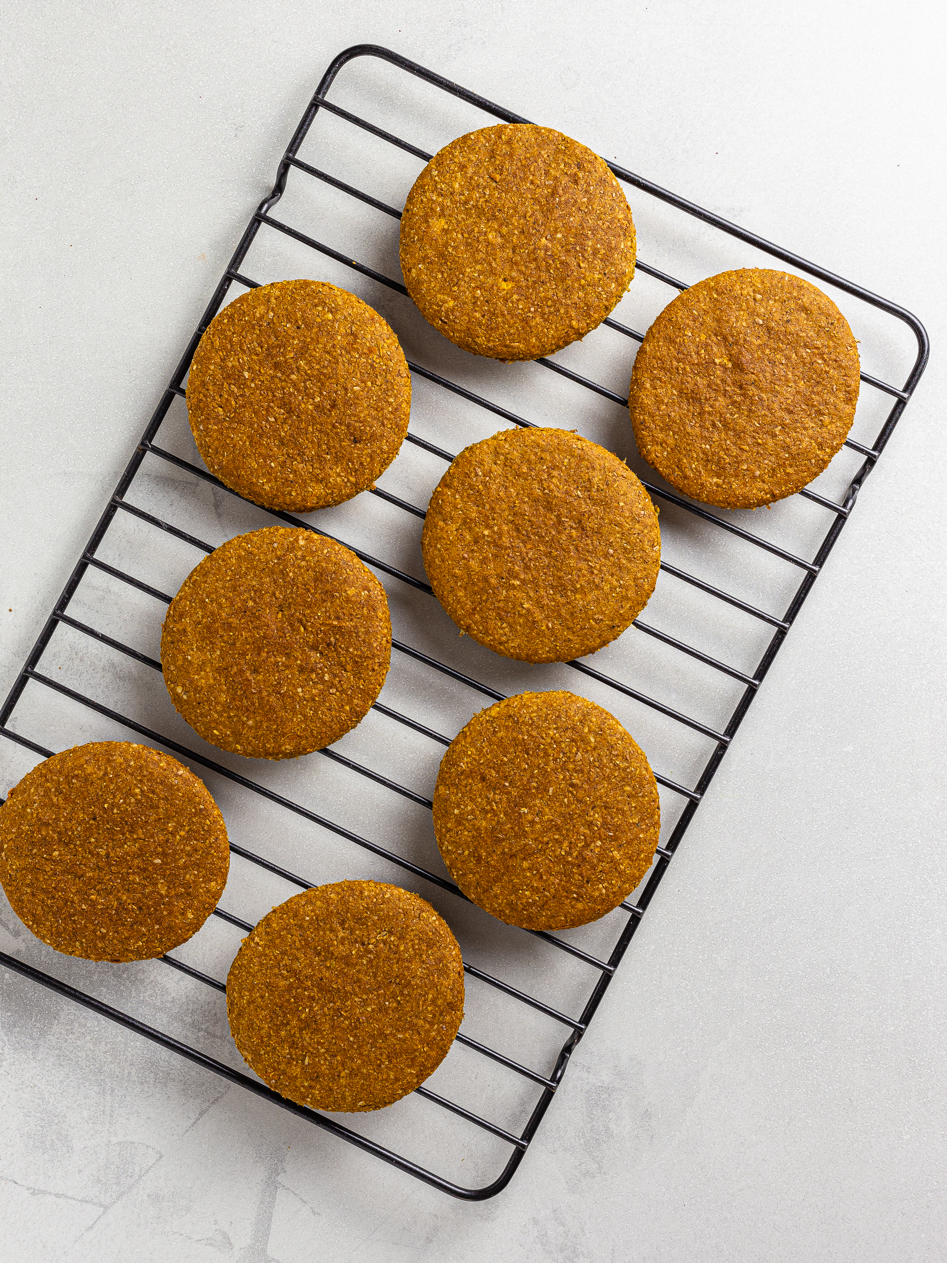 butternut squash cookies on a rack