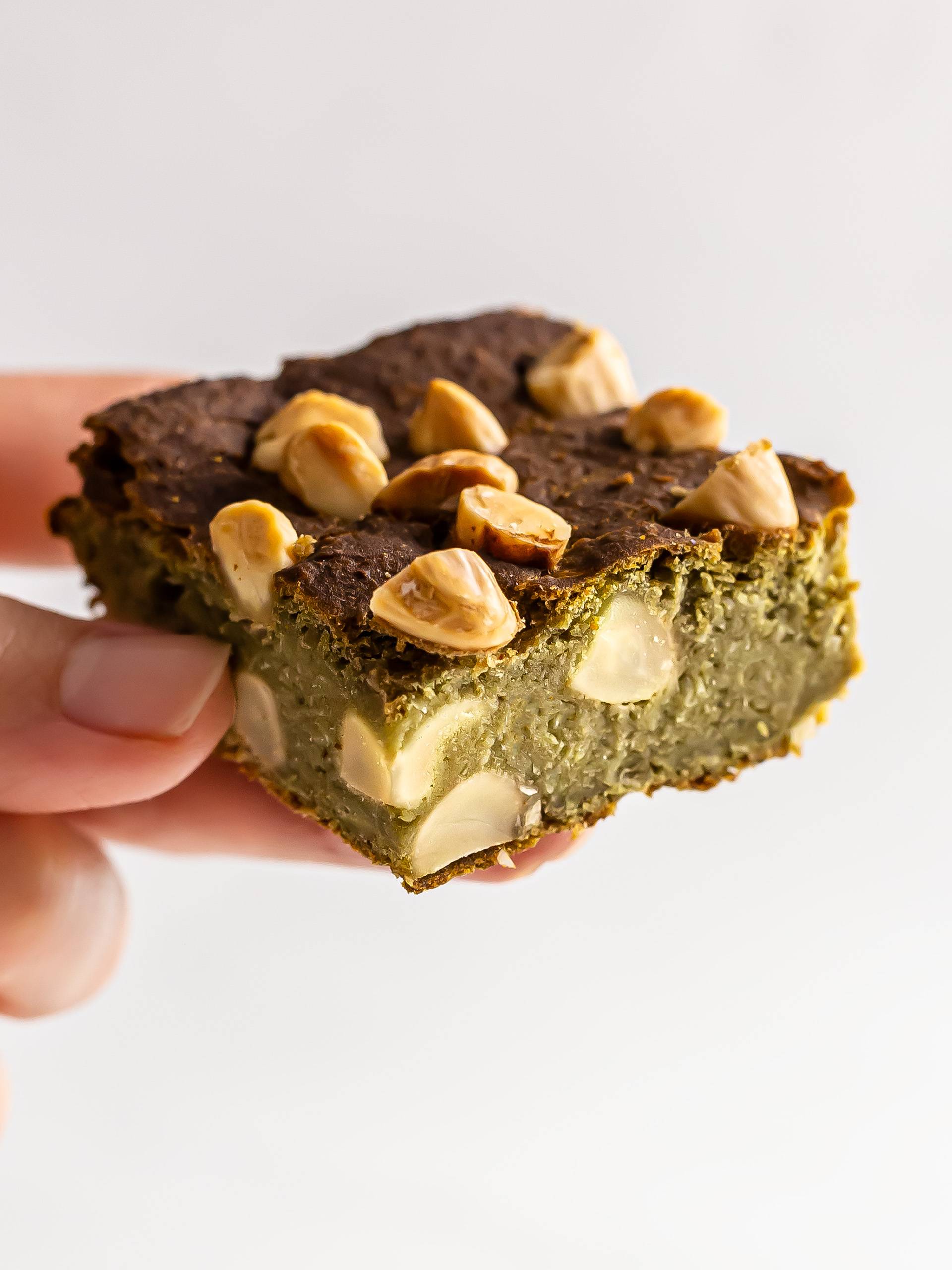 Vegan Matcha Brownies (High-Protein)