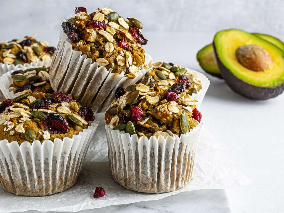 Vegan Banana Avocado Muffins Recipe | Foodaciously