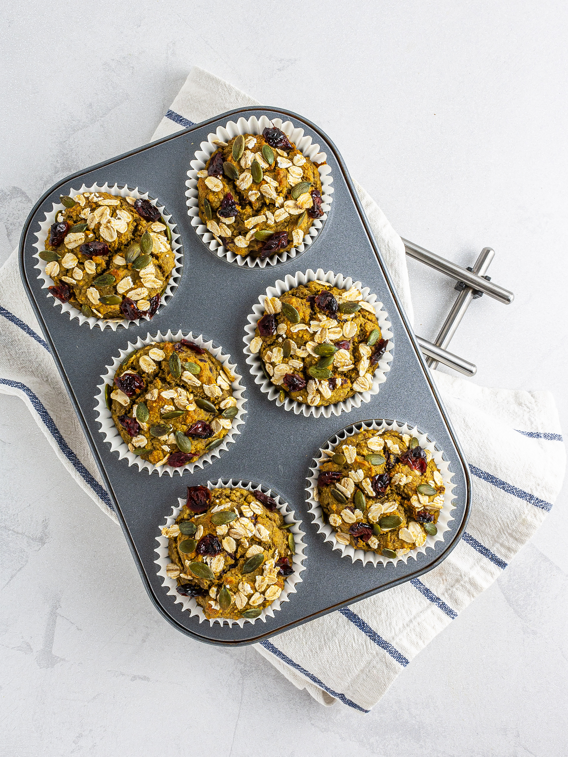 Baked banana avocado muffins