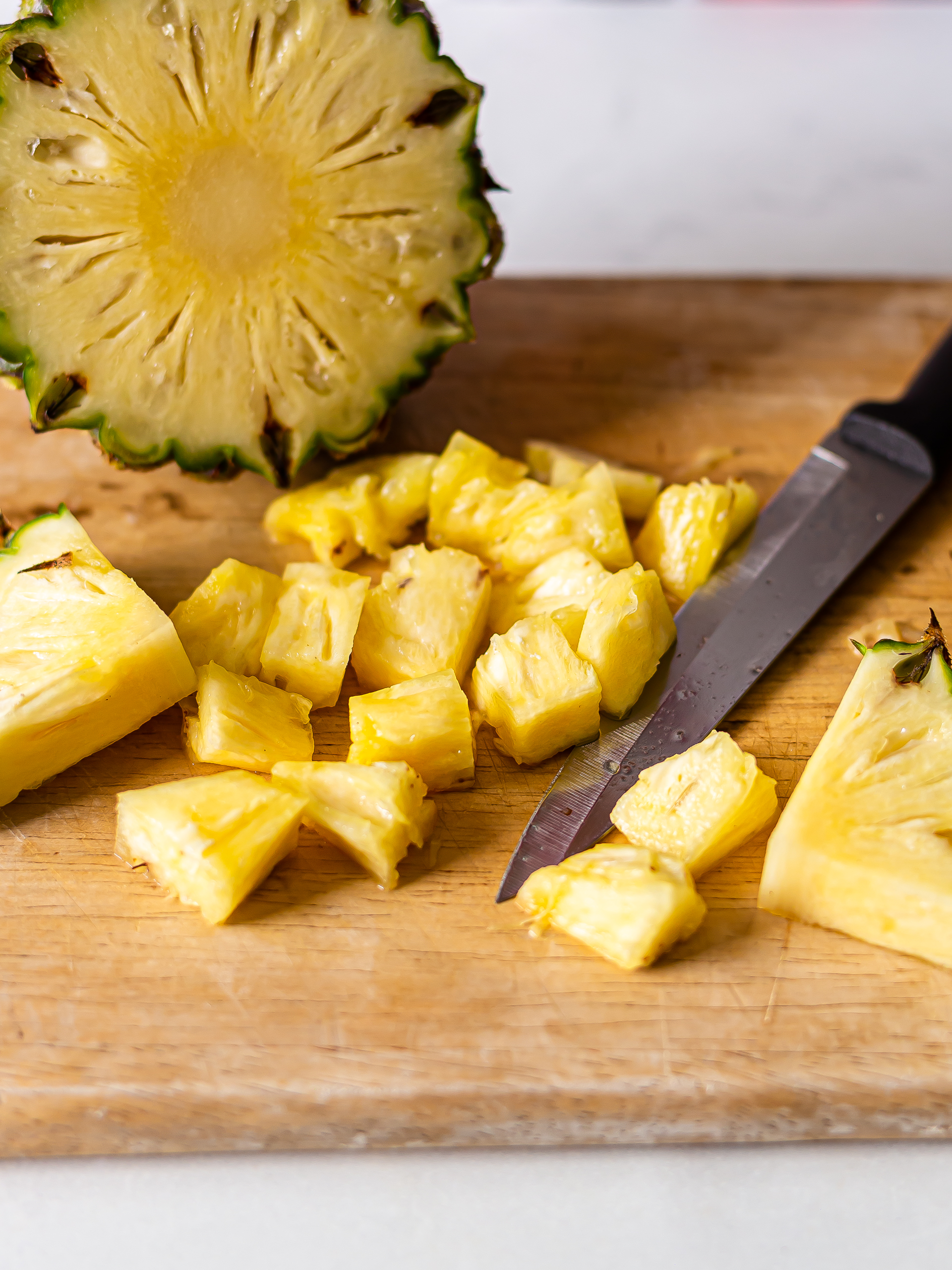 chopped pineapple