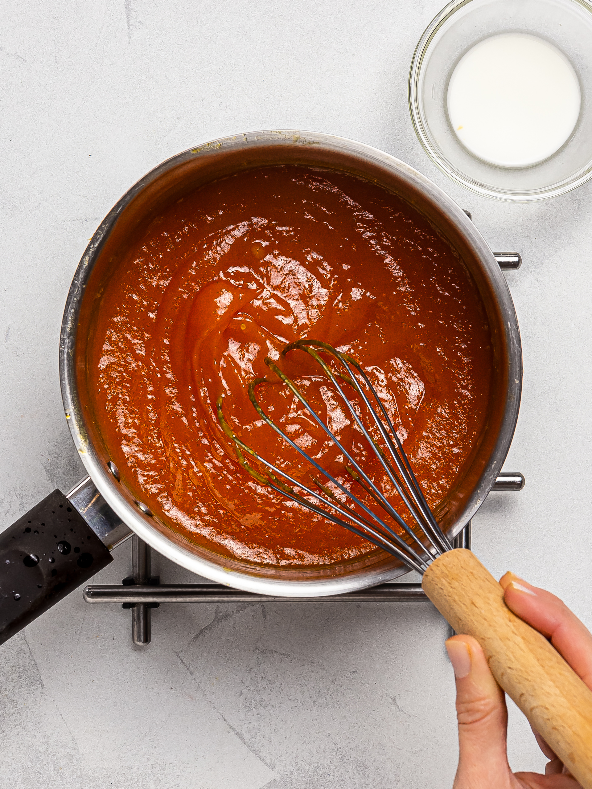 papaya jam thickened with starch