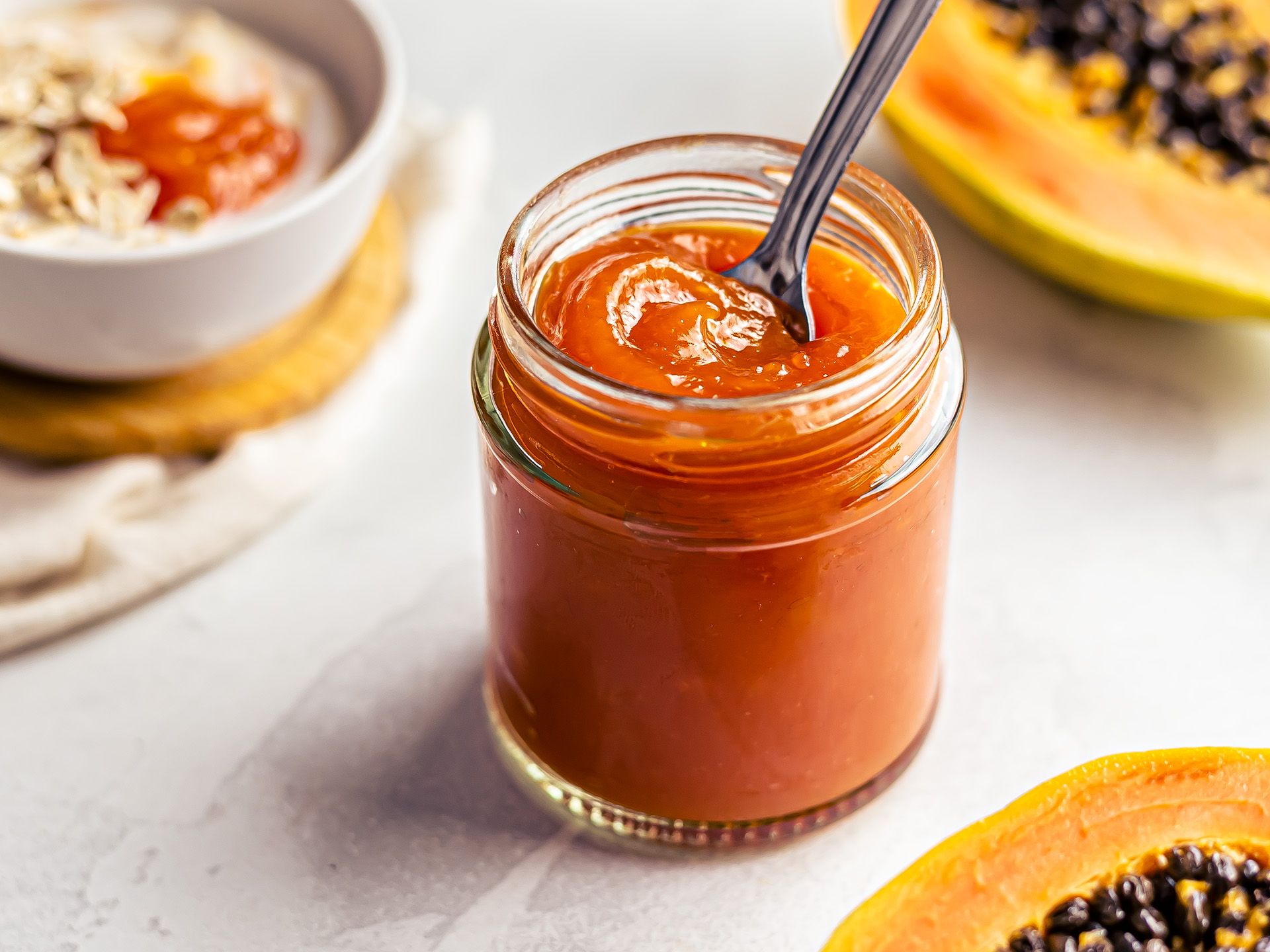 Papaya Jam Recipe (No Pectin, Sugar-Free)