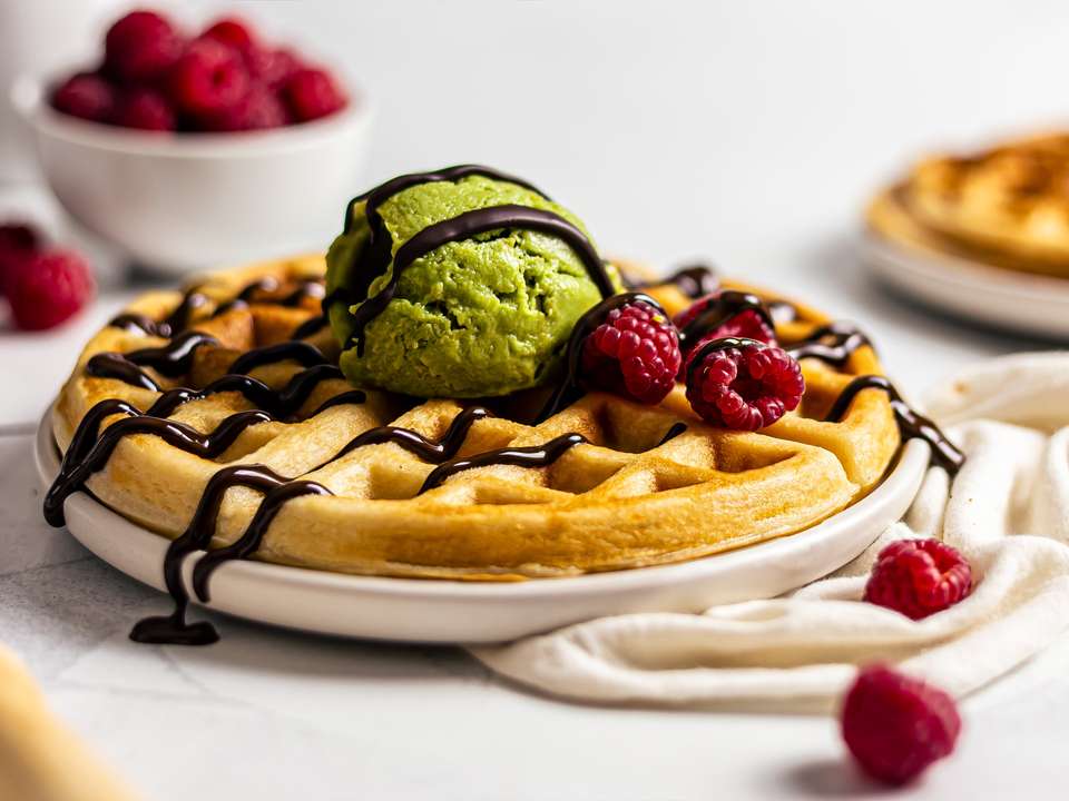 Vegan Mochi Waffles Recipe Foodaciously