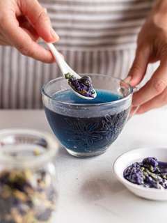Butterfly Pea Tea Recipe (Two Ways) | Foodaciously