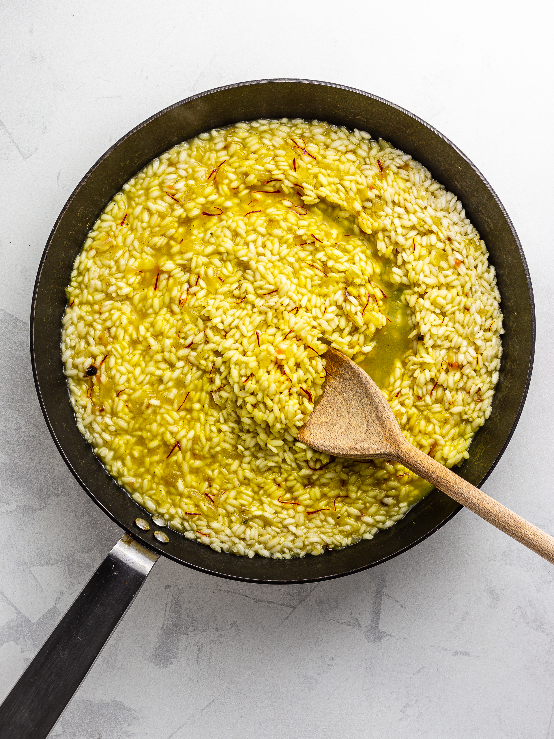 saffron risotto for rice balls