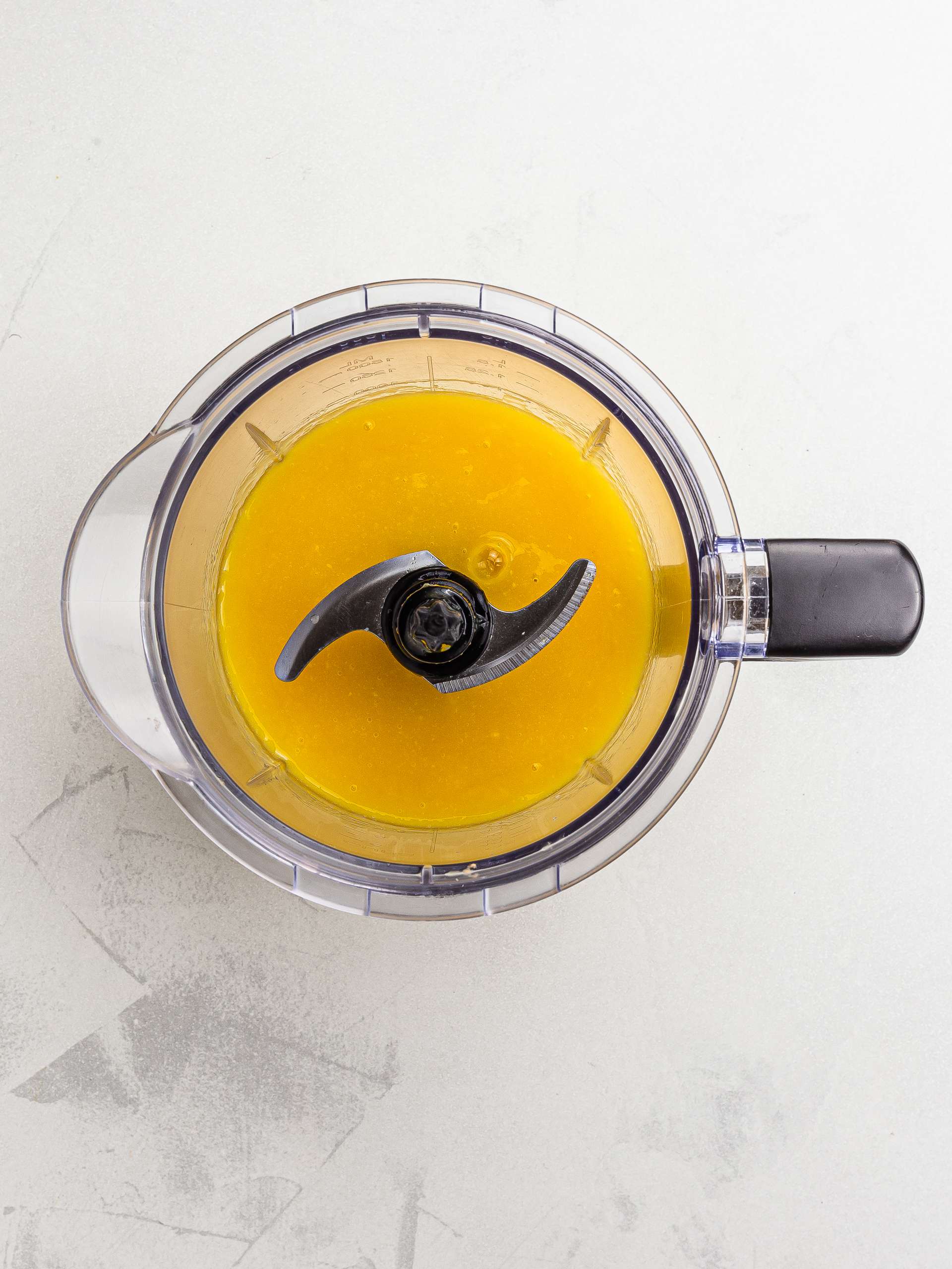blended mango for jelly