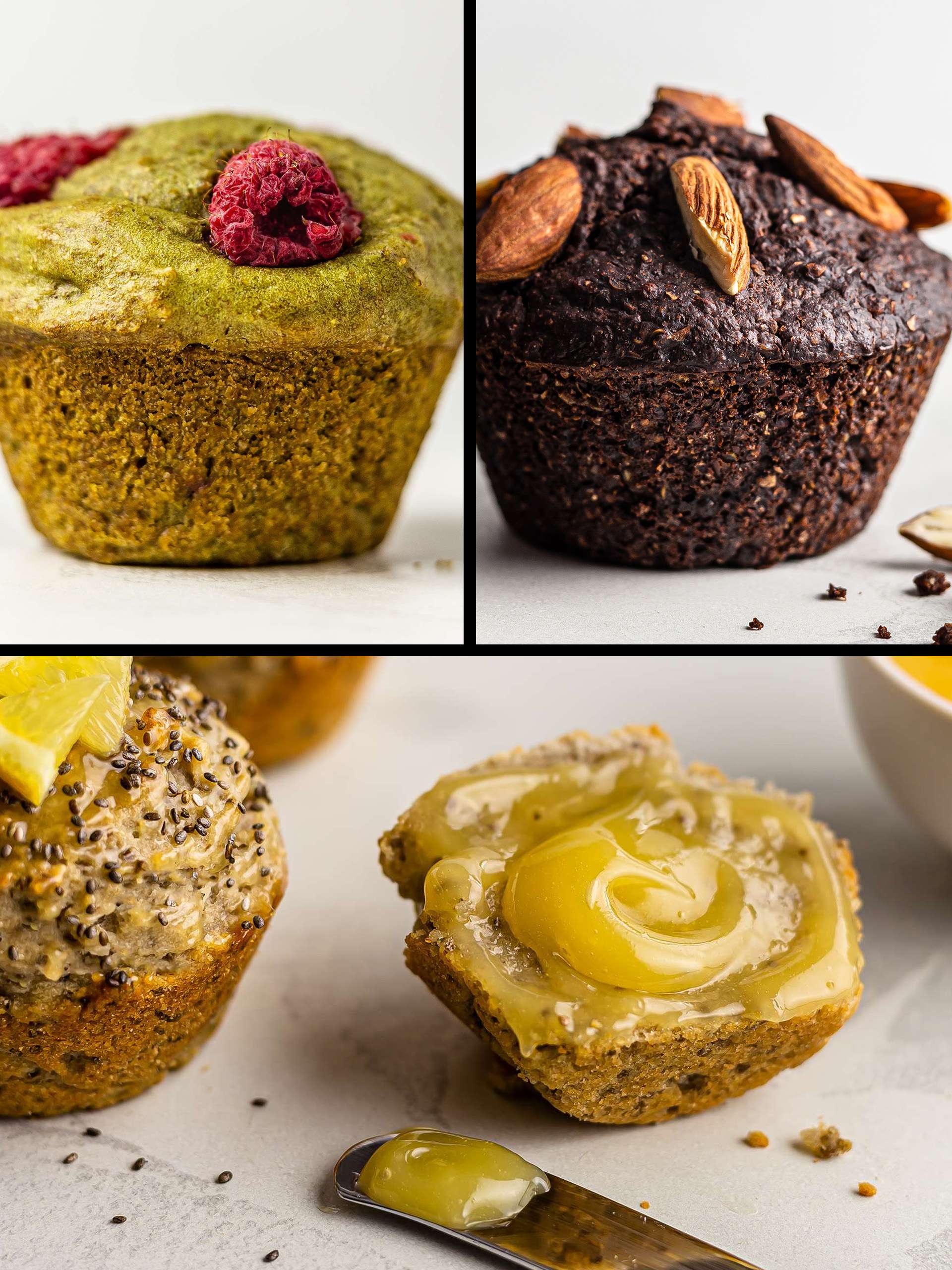 Healthy Vegan Breakfast Muffins in 8 Delicious Flavours