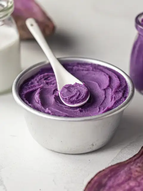 homemade ube butter spread